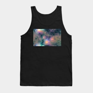 Seamless Stellar Cosmos Texture Patterns X Tank Top